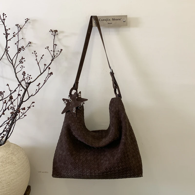 

PU Solid Color Hasp Casual Tote 2025 High-end Design Shoulder Bags High Capacity Commuting Durable Versatile Women's Handbags