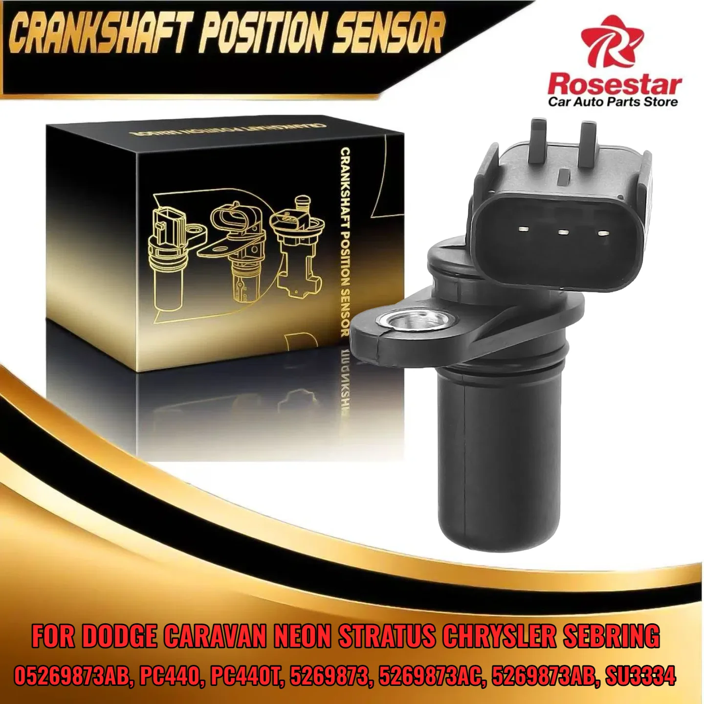 

5269873 Датчик положения коленчатого вала подходит для Chrysler PT Cruiser Dodge Jeep 2003-2010 PC440T SU3334