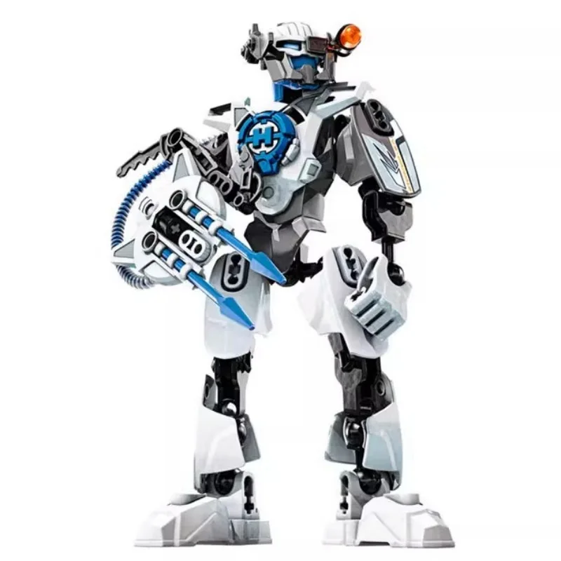 Montagem Plan Building Blocks, soldados bioquímicos e Robot Human Toys