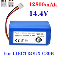Jedila .(For C30B) High Capacity Original Battery for LIECTROUX C30B Robot Vacuum Cleaner, 12800mAh, lithium cell, 1pc/pack.