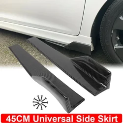 45cm Side Skirt Extension Kit Cover Protector Sticker Universal For BMW E46 E60 E63 E64 E90 E93 E92 E61 Car Tuning Accessories