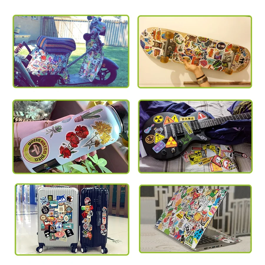 50 PCS Hip Hop Stickers Rap Rock Breaking Pop Culture Graffiti Cool Stickers Waterproof DIY Skateboard Laptop Bike Car Decals