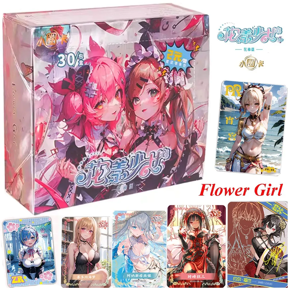 

Flower Girl Goddess Story PR Collection Cards Anime Cute Girl Party Swimsuit Bikini Feast Card Child Kids Toys And Hobbies Gift