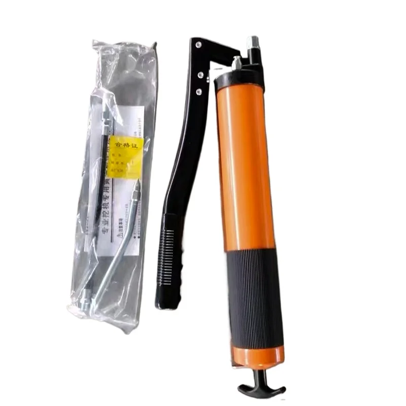 Professional Oiling Tool Enhanced Double Piston Pressure Resistance 10,000 PSI Grease Gun Pistol Grip 600cc Suitable for Butter