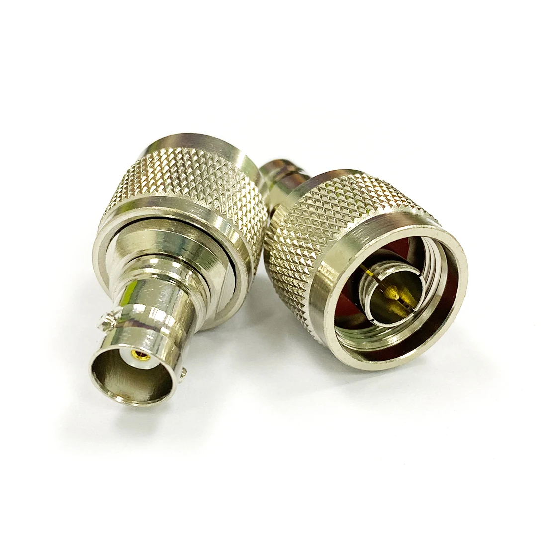 1Pc N ชายปลั๊ก BNC หญิง RF Coax Adapter Convertor Connector ตรง Nickelplated ใหม่ขายส่ง