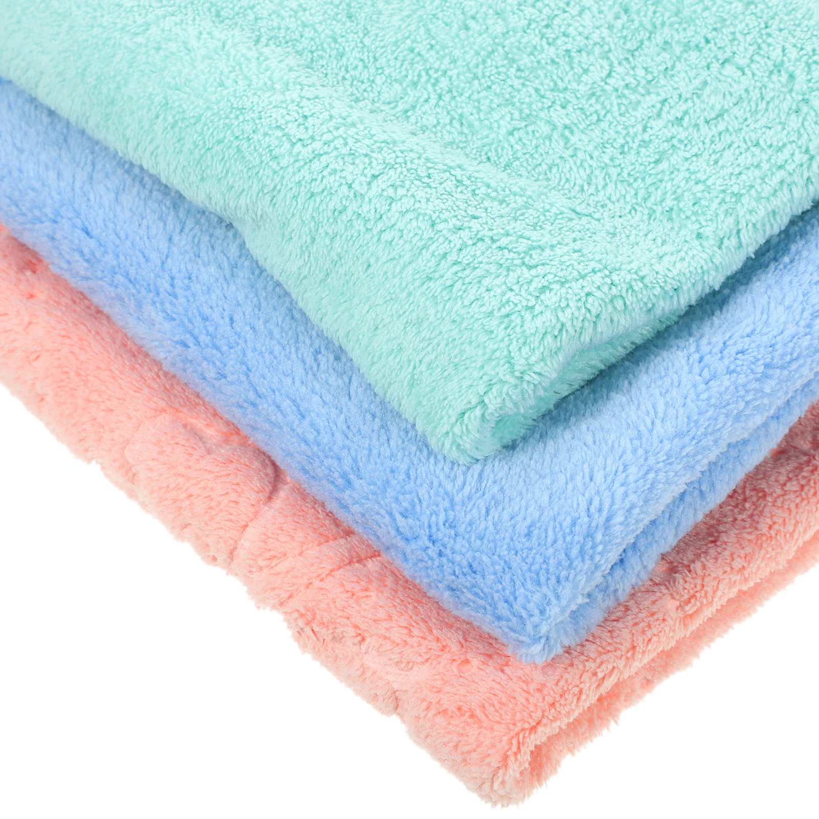 

10Pcs Coral Fleece Makeup Remover Cloths Microfiber Facial Cleansing Towels Mixed Colors Soft Absorbent Washcloths for