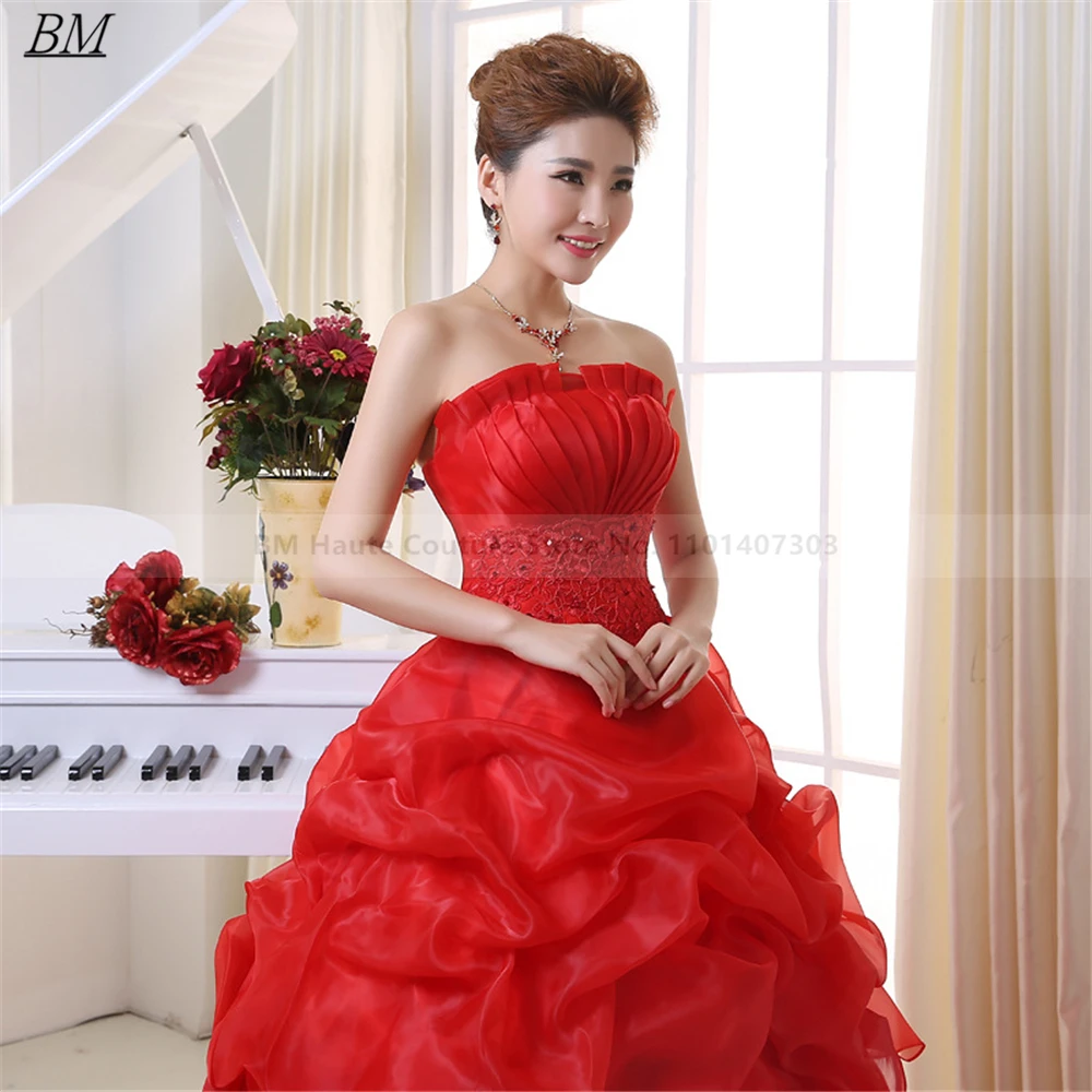 Elegant 2025  Wedding Dresses for Woman Ball Gown Organza Beaded Crystal Princess Bridal Gown Vestidos De Novia In Stock BM395