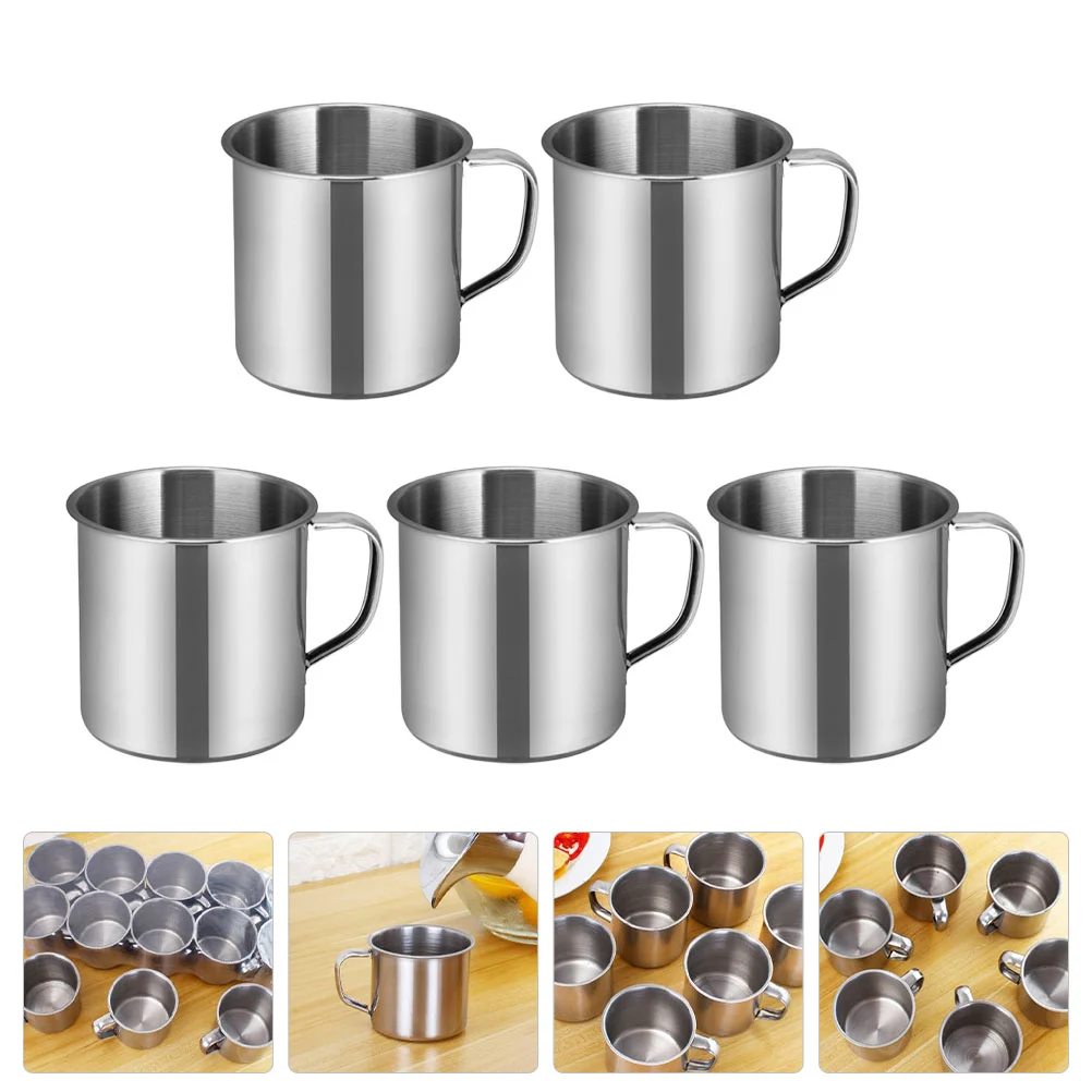 Office Cup Kids Milk Water Drinking Kindergarten Stainless Steel Anti-fall Were Resistant Coffee