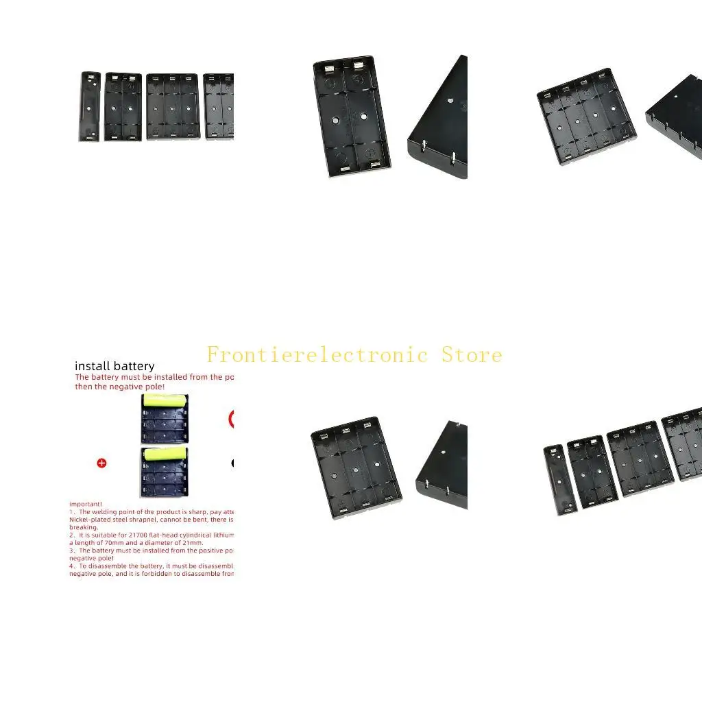 g8db-abs-プラスチック-21700-バッテリーボックス-1-に-4-スロット金属コネクタバッテリーホルダーケース直列または並列配線