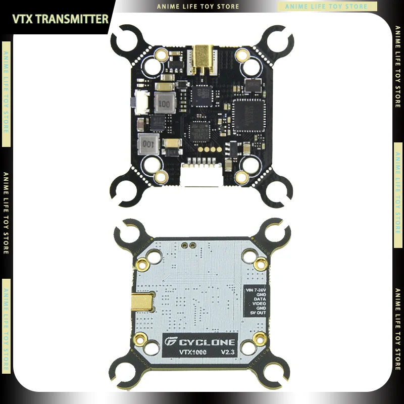 

Fpv VTX Cyclone VTX1000 V2.3 1 Вт 5,8G 1-2 км Моделирование передачи изображения 7-26 В Передатчик VTX DIY FPV Детский подарок
