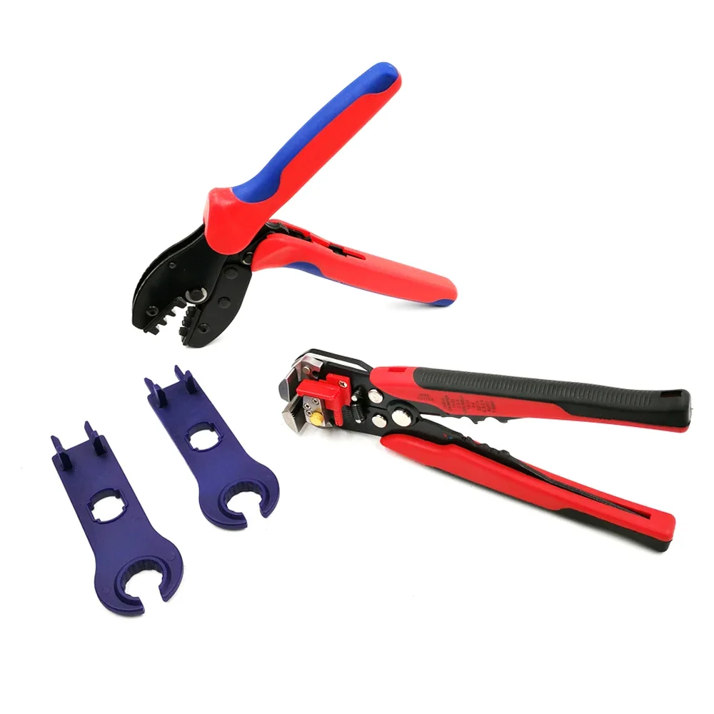 

л # Для портативного комплекта для обжима солнечной батареи Многофункциональный обжимной комплект для обжима ленты LY-2546B-D 10-24 AWG Солнечный обжимной комплект