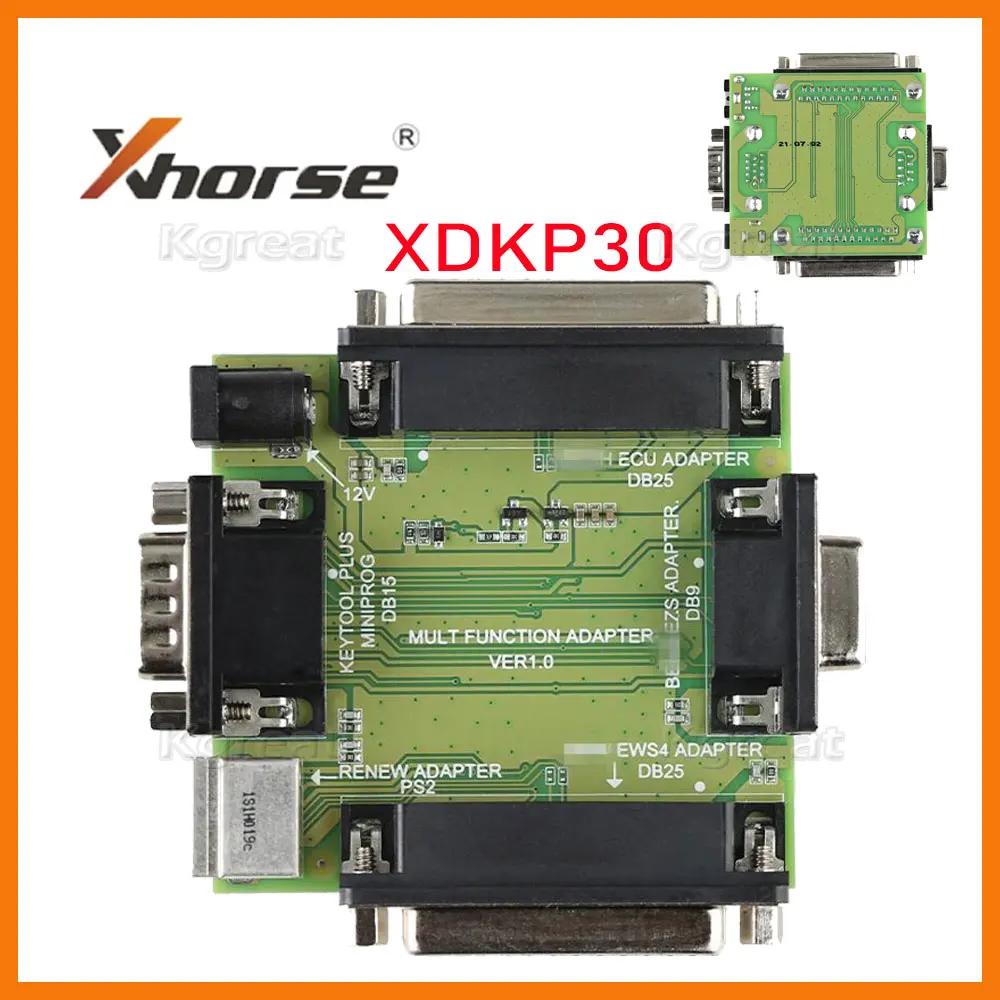 

Xhorse XDKP30 Multi-function Adapter for B-OSH ECU + for Benz EZS + EWS4 + Renew 4 in 1 work with MINI Prog and Key Tool Plus