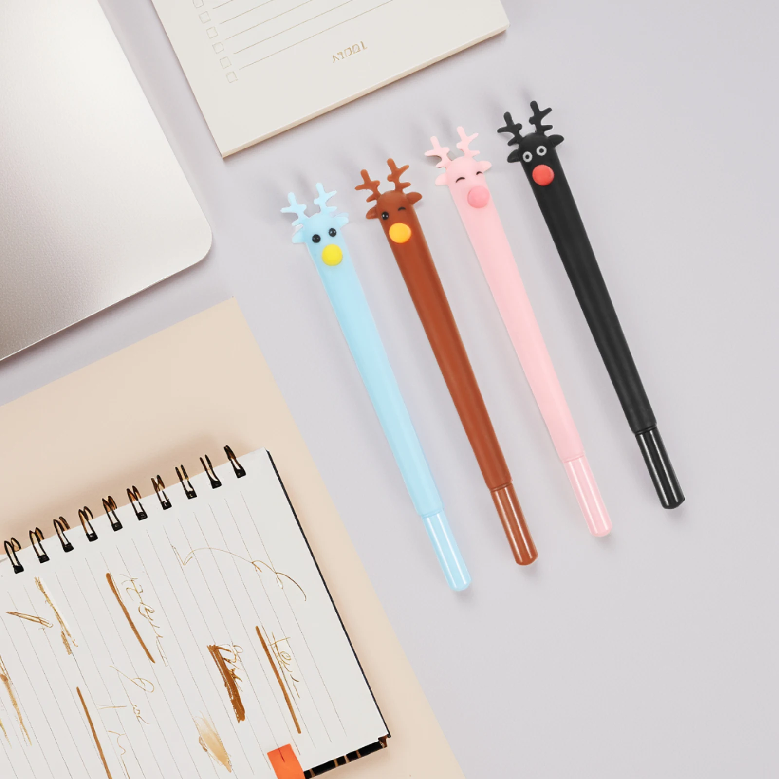 

4pcs Ballpoint Pen Set Cute Sunflower Design Smooth Writing Comfortable Grip Everyday Use Office Home School Gifts