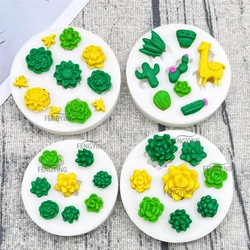 Succulent Plants Silicone Mold Sugarcraft Cupcake Baking Mold Fondant Cake Decorating Tools