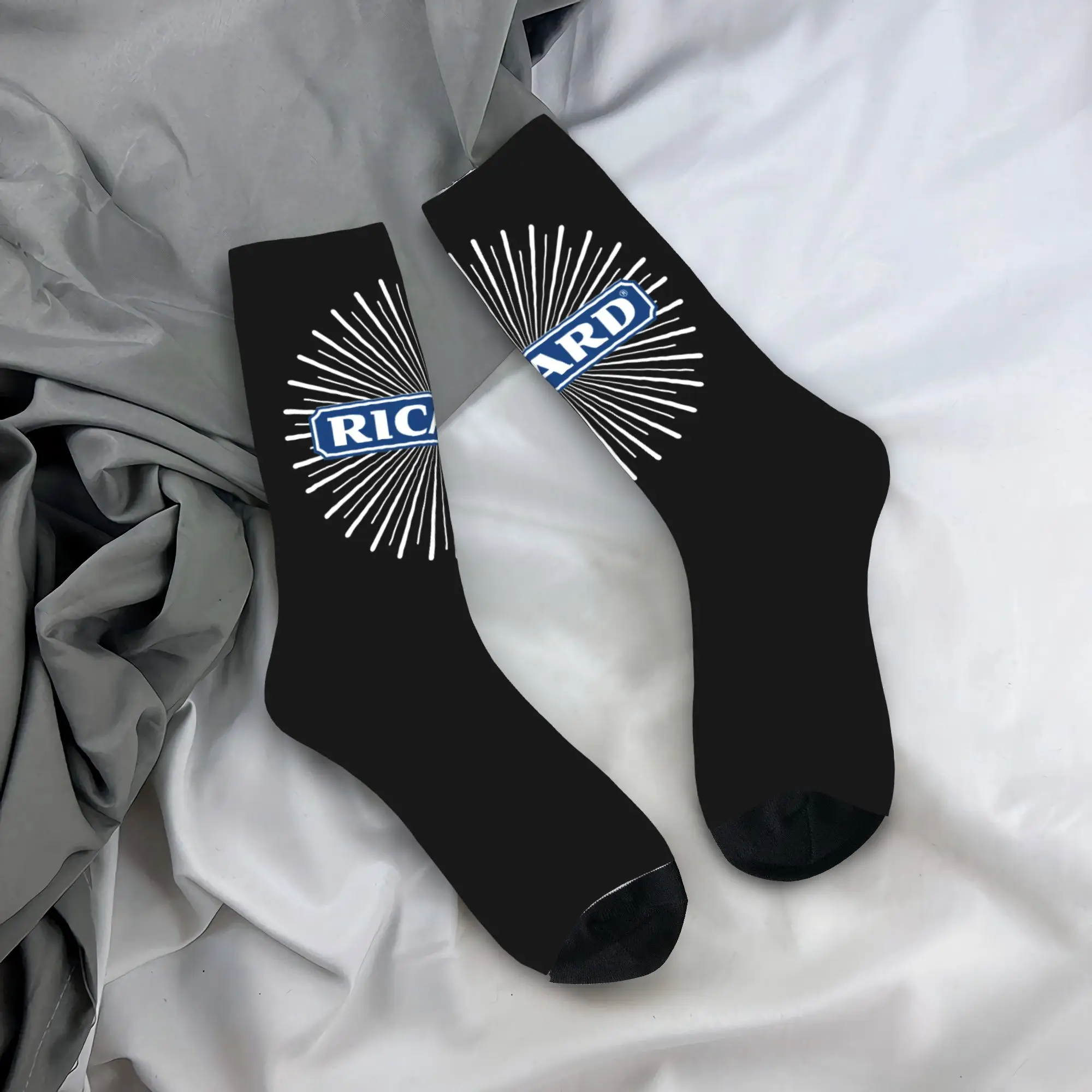

Custom Cool Men's Ricard Dress Socks Unisex Breathbale Warm 3D Printed Crew Socks