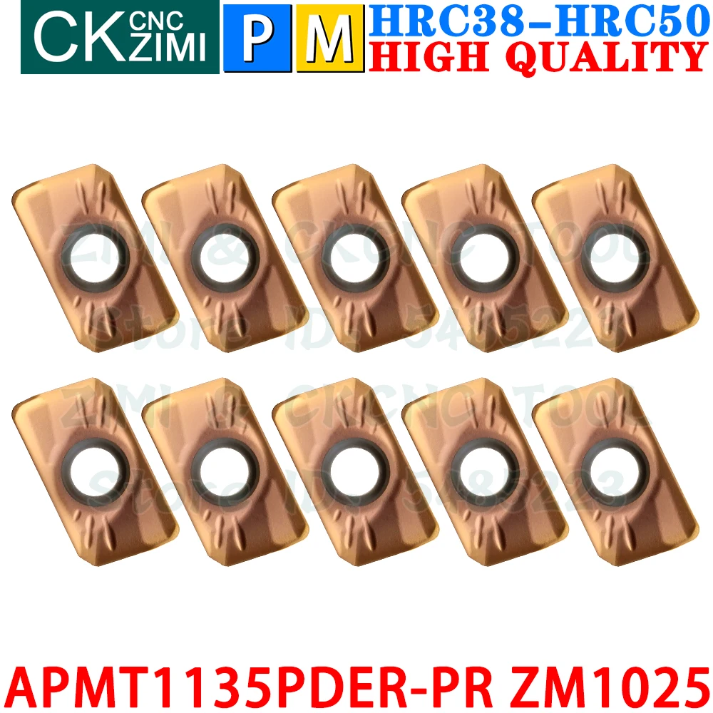 APMT1135PDER-PR ZM1025 APMT 1135 PDER Carbide Inserts Shoulder Milling Inserts Tools CNC Indexable Milling Cutter Cutting Tools