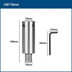 XCAN Bohrer TCT/HSS Ringschneider Pilot Pin 6,35 mm 8 mm Schaft 77/90/102/127/160 mm langes Pilot Pin Stahlplattenbohrwerkzeug