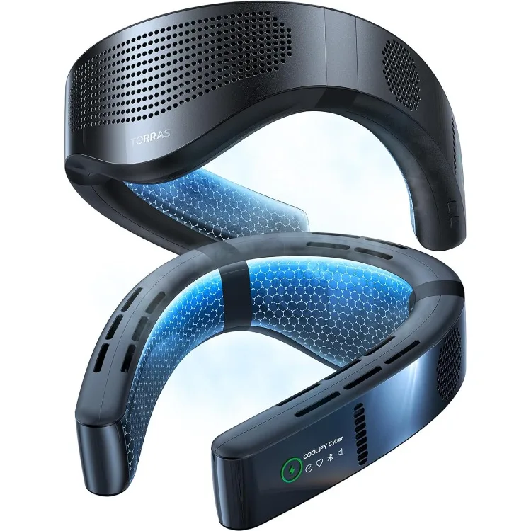 

Neck Air Conditioner, Ultimate Immersive Cooling Portable Neck Fan Rechargeable with 6000mAh,