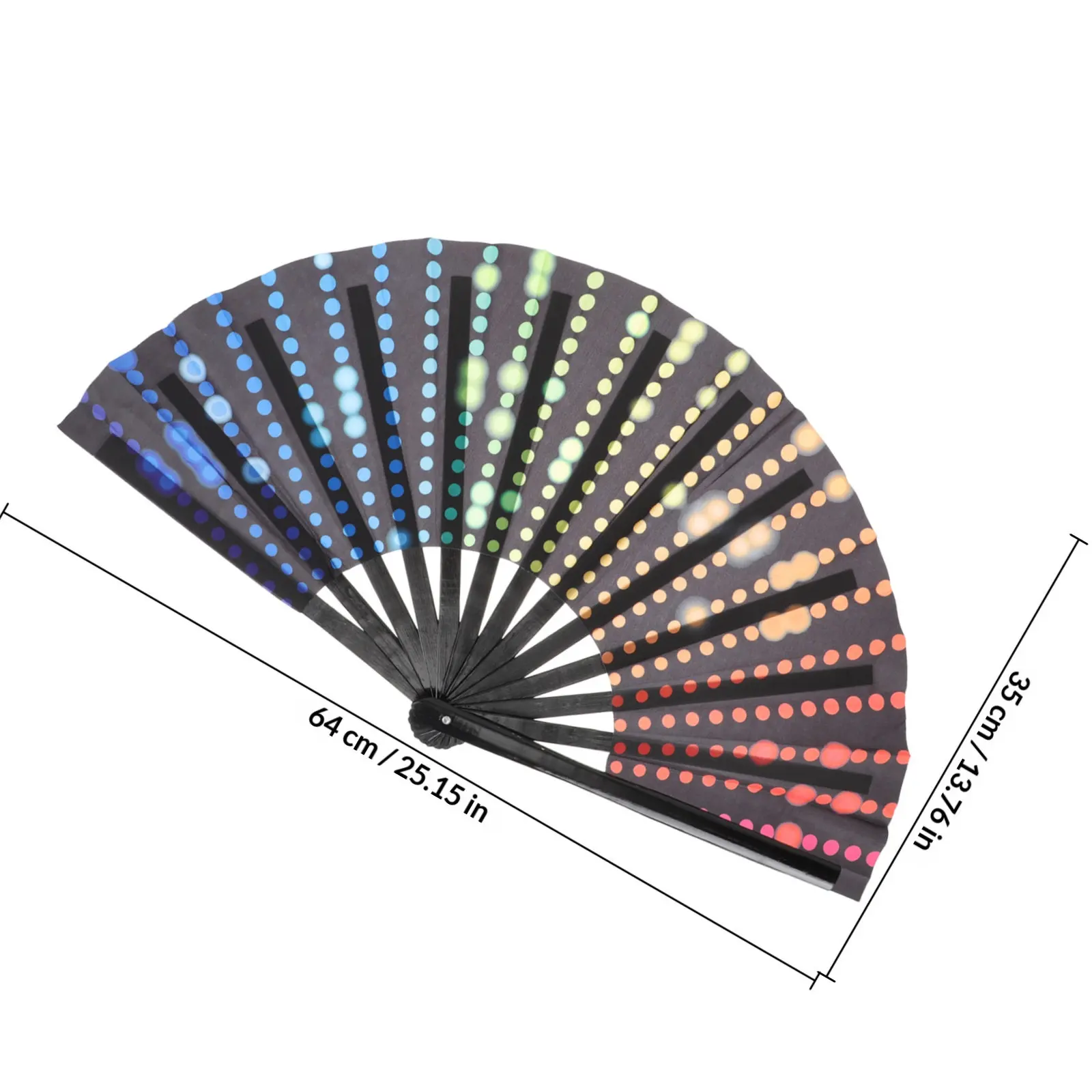 Bamboo Folding Hand Fan Chinese Style Martial Arts Performance Fan for Dancing Stage Party Wedding Decoration Prop
