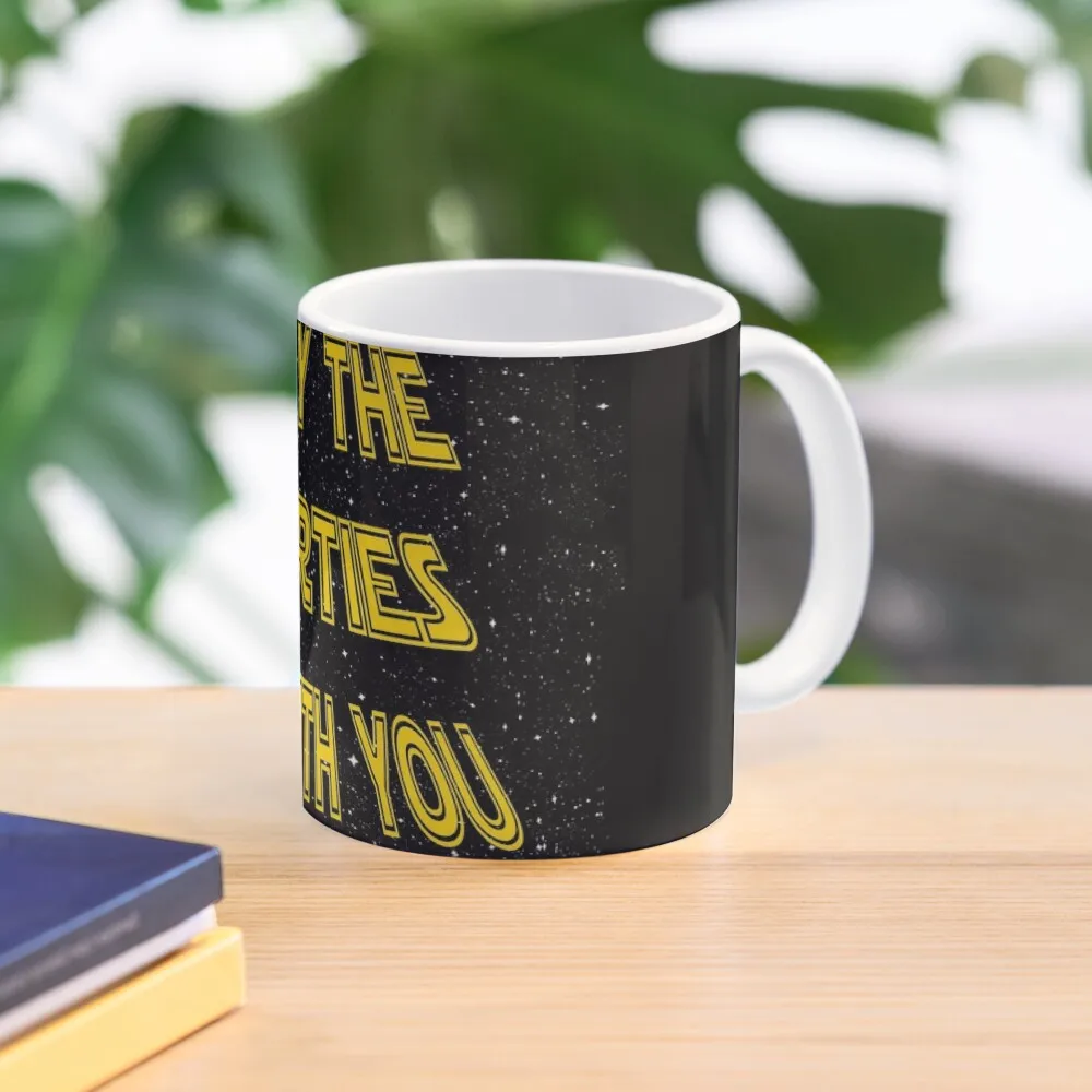 

May the Forties Be With You Funny 40th Birthday Gift Design Coffee Mug Anime Mug Cups For Coffee Coffee Glasses Glass Cups