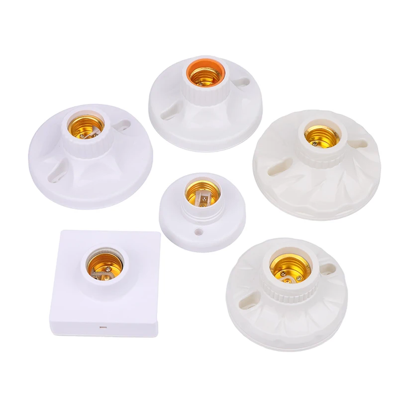 Practical Surface Mounted E27 Lamp Holder High-temperature Resistant Bulb Holder Ceramic Lamp Bulb Socket Lamp Base 120MM