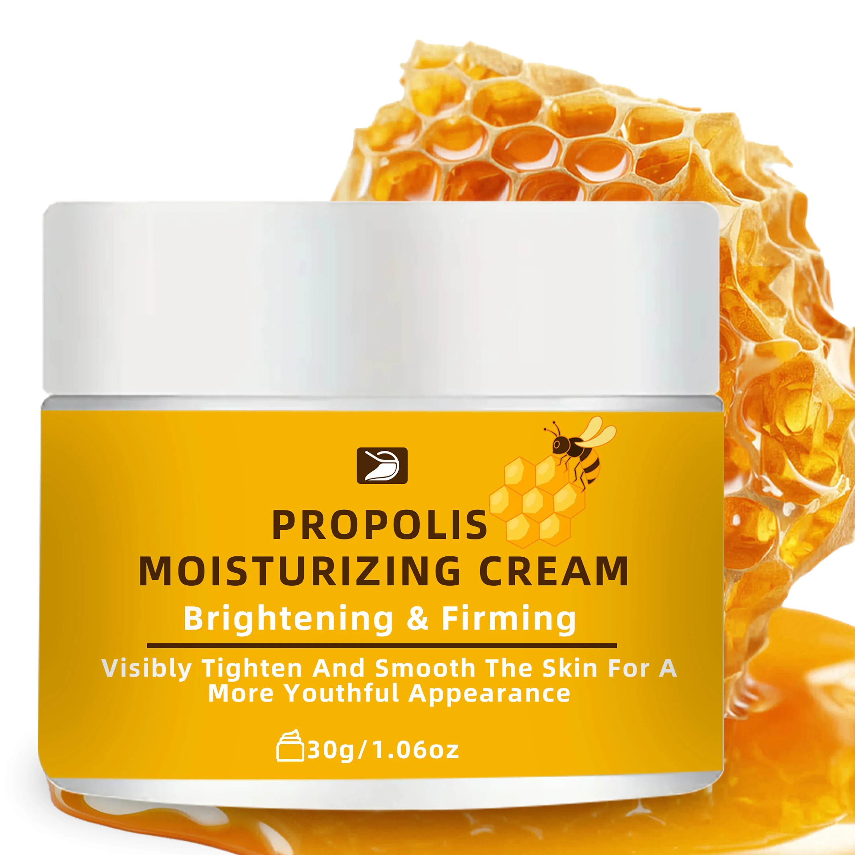 Crema Hidratante de Própolis con Miel y Colágeno - Facial y Corporal: Ilumina, Reafirma y Uniforma el Tono | Hidratación Profunda para Todo Tipo de Piel | 30g/50g