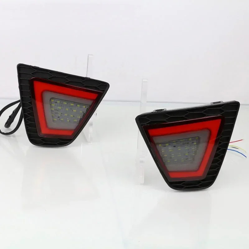 Car LED Rear Bumper Lamps For Honda Fit Jazz 2014 - 2017 Brake Light Turn Signal Backup Reflector Lamp Reverse Fog Taillights