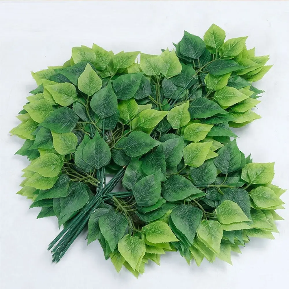 High Quality 10Styles Banyan Tree Leaves Green Color Simulated Leaves Silk Flower Leaves Home Decoration