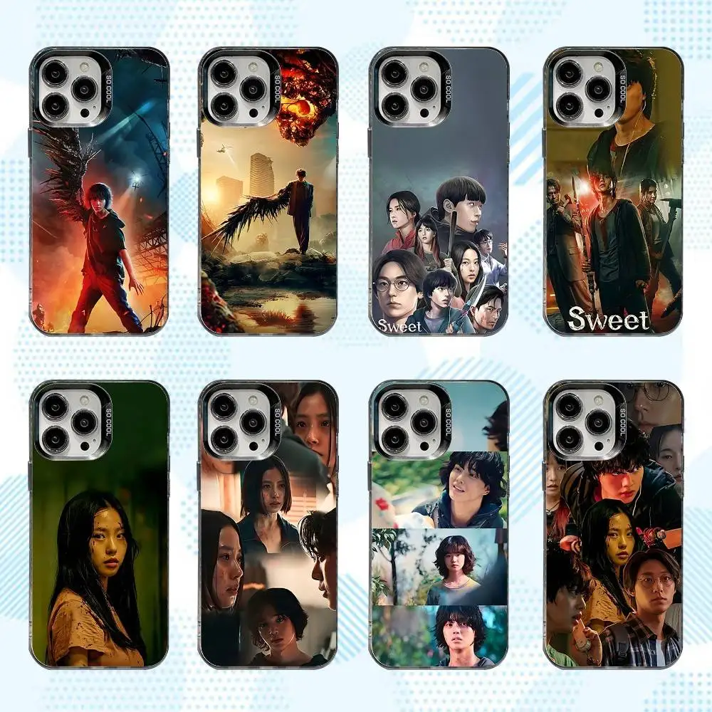 

S-Sweet H-Home TV Phone Case For iPhone 16,15,14,13,12,11,Mini,Pro,SE,MAX White Matte Shockproof Cover