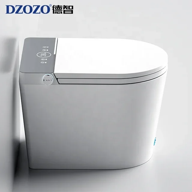 New trend simplicity Sanitary Ware small bathroom automatic toilets bowl floor mounted intelligent toilet