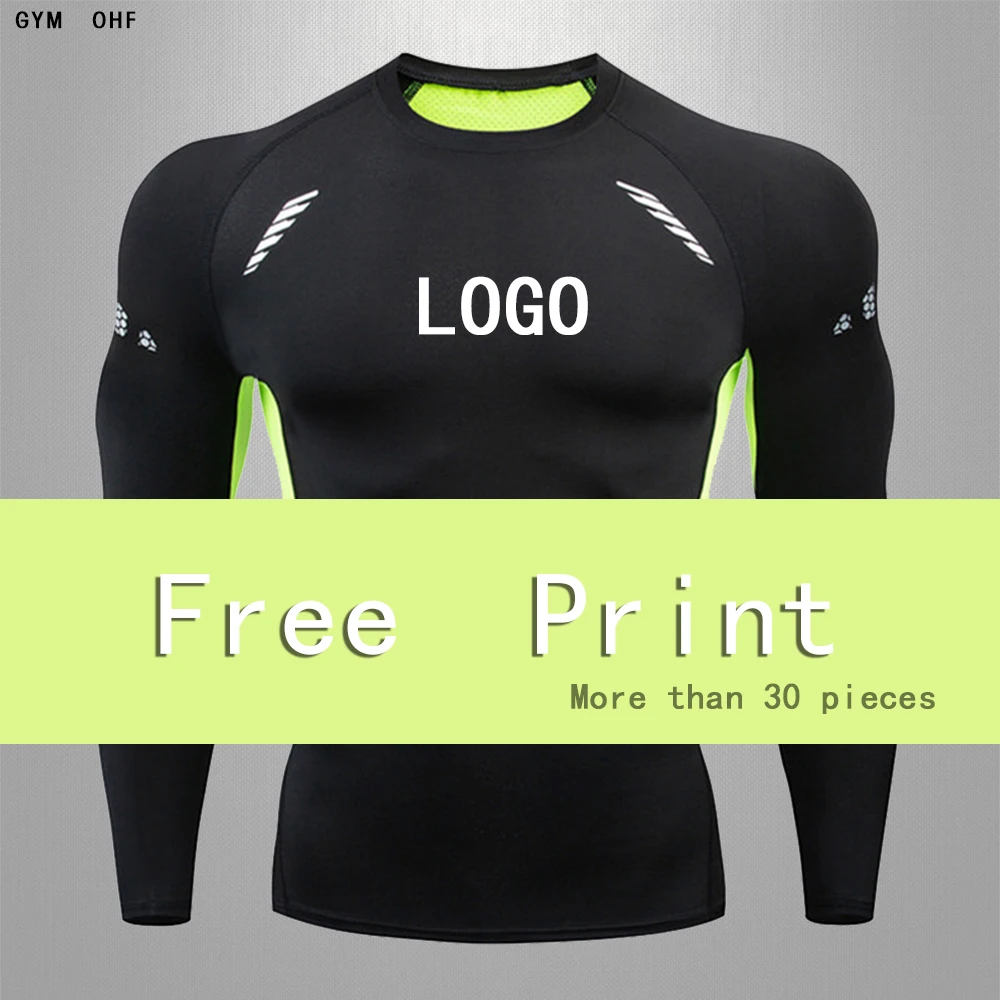 MMA Rashguard Men \'S Customized Leggings Outdoor Fitness Gymnasium Exercise Sports T - Shirt Running Jogging Shirt Short Sleeves