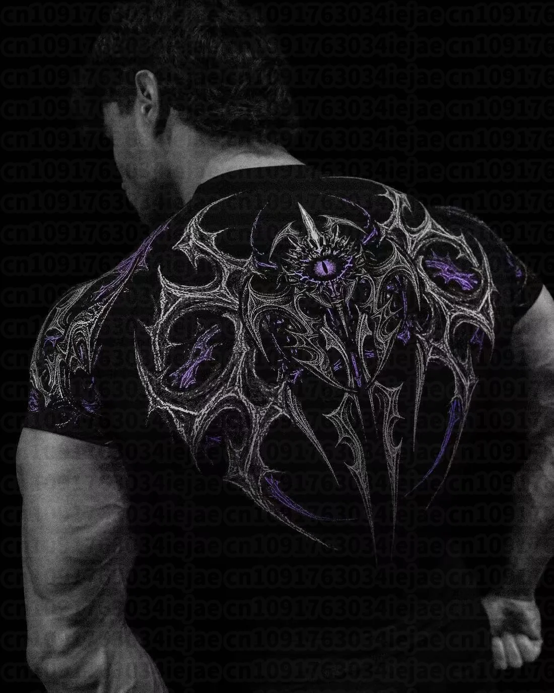 Herren- und Kinder-T-Shirt, schnelltrocknend, kurzärmelig, für Training, Bodybuilding, Fitness, Sport, Laufen. – Detail 14