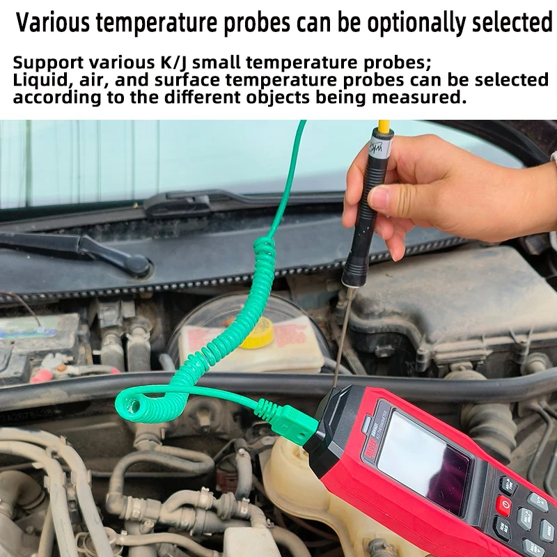 BBK612 Dual Channel Mini LCD Industrial Thermometer Customizable ODM Type K Thermocouple Probe ABS Material Mini Backlight