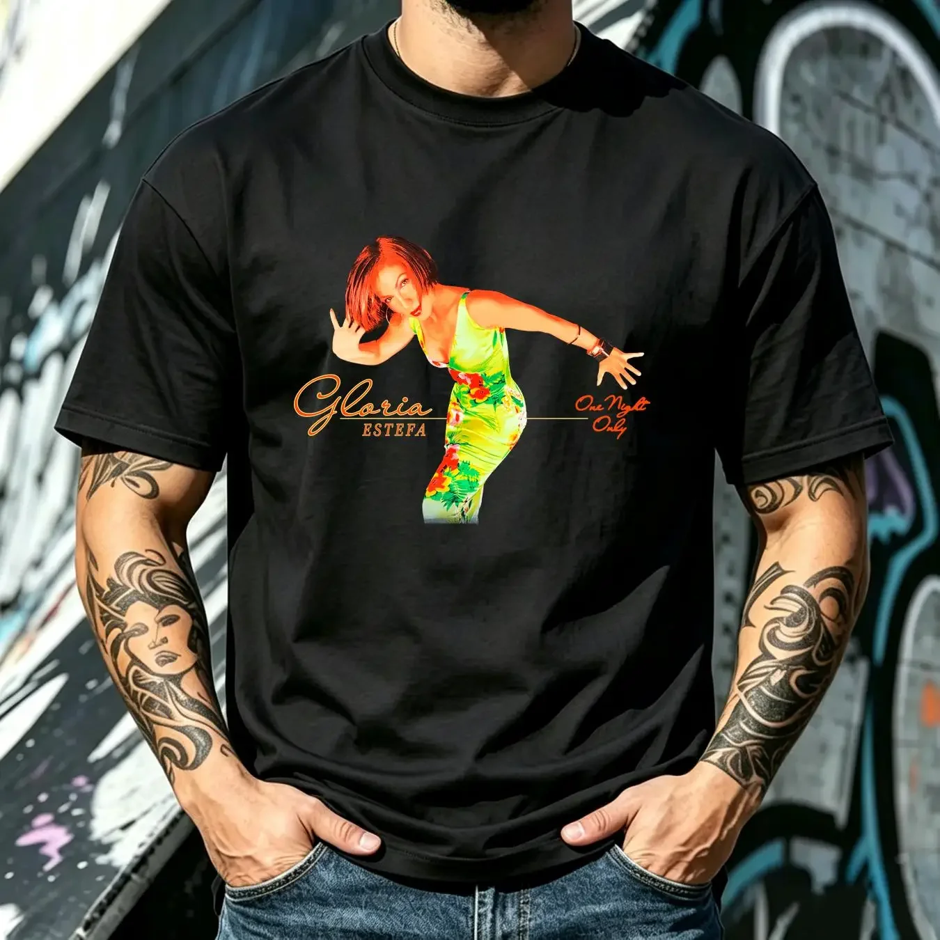 washed T Shirt Gloria Estefan One Night Only Tour long or short sleeves vintage Washed Soft Unisex Casual designer clothes