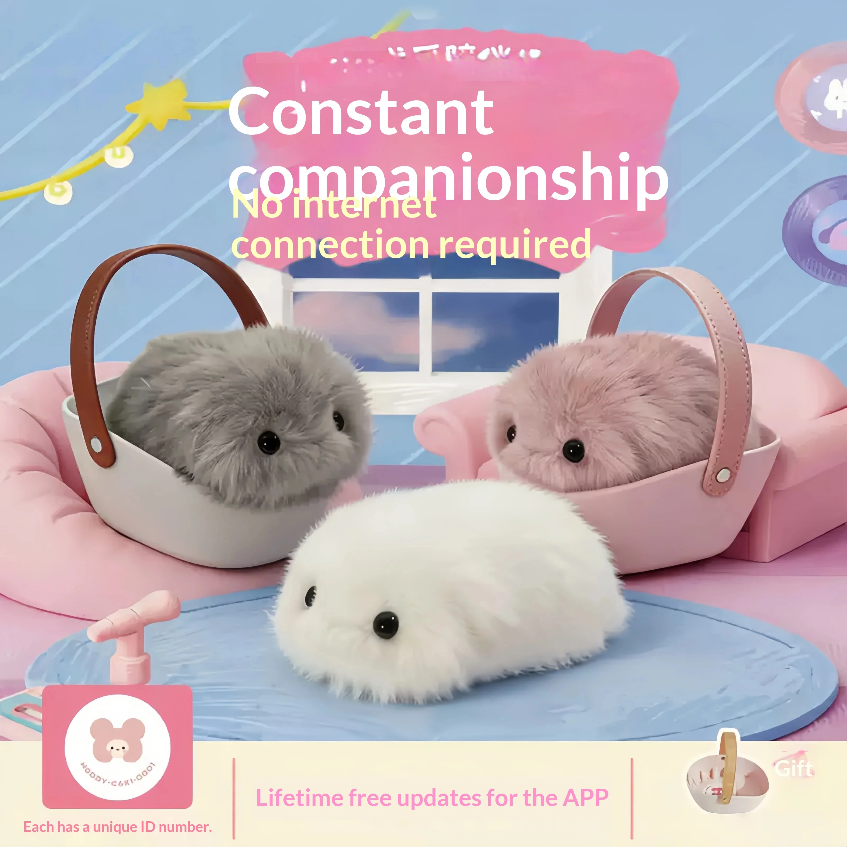 Robô de Pelúcia Interativo com IA: Brinquedo Companheiro Emocional com Controle por Voz e Contação de Histórias – Presente para Crianças, Aniversários e Feriados – Robô Falante