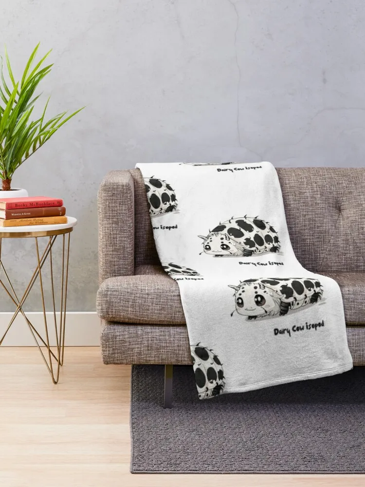 Dairy Cow Isopod Cute Throw Blanket Soft Plush Plaid Sofas Blankets Sofas Of Decoration Blankets