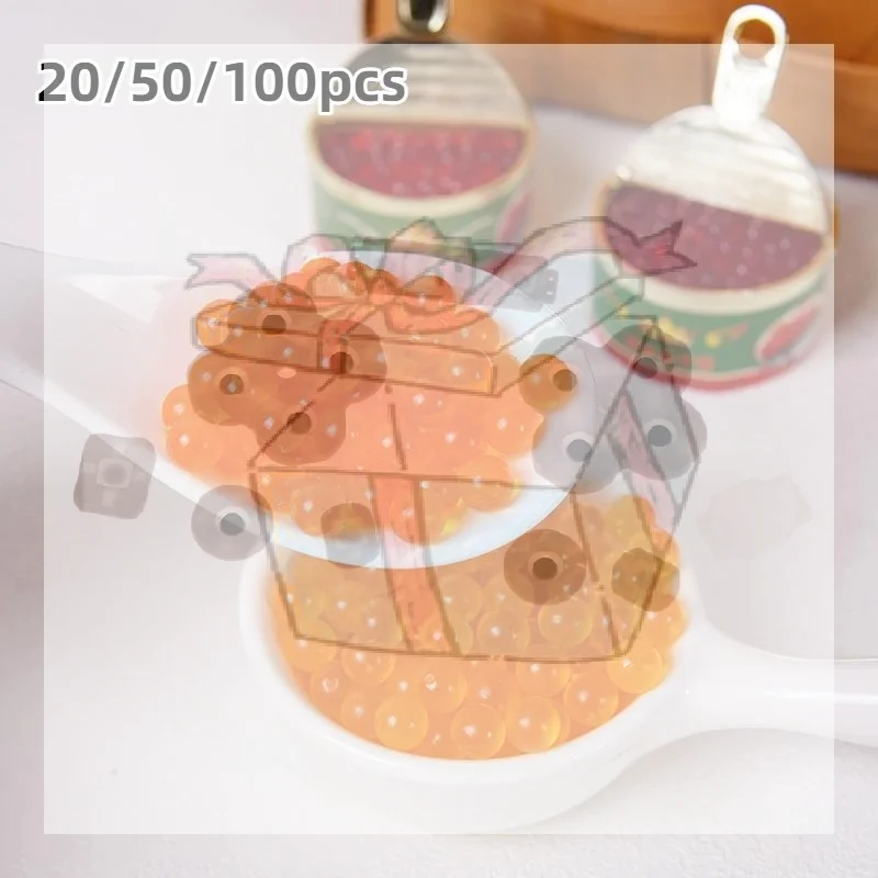 【CC】20/50/100Pcs Fake Caviar Fish Roe DIY Japanese Food Play Sushi Noodles Hand DIY Simulation Food Doll Accessories Play House