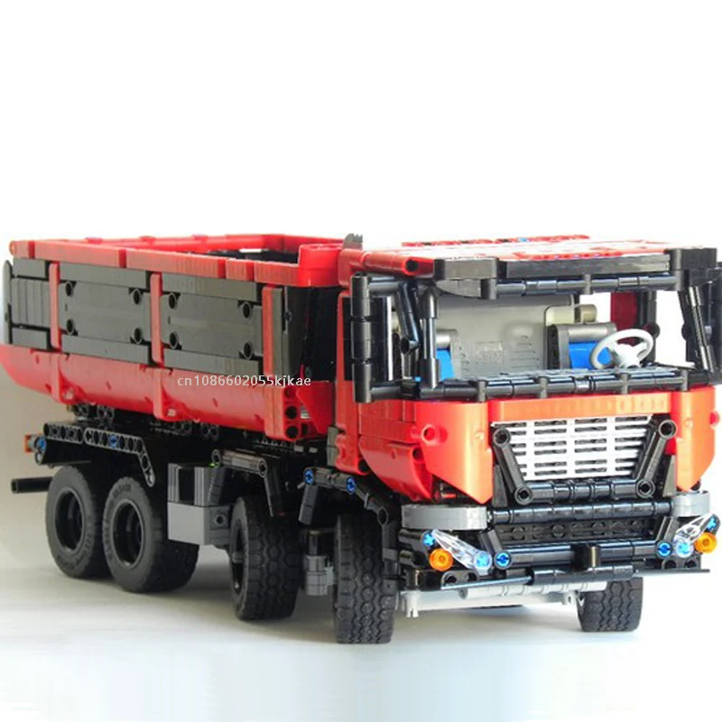 NEW 1415PCS MOC city Engineering Series 8x4 Truck Dump Trailer tractor model DIY creative ideas Child Toy Gift Technology Blocks