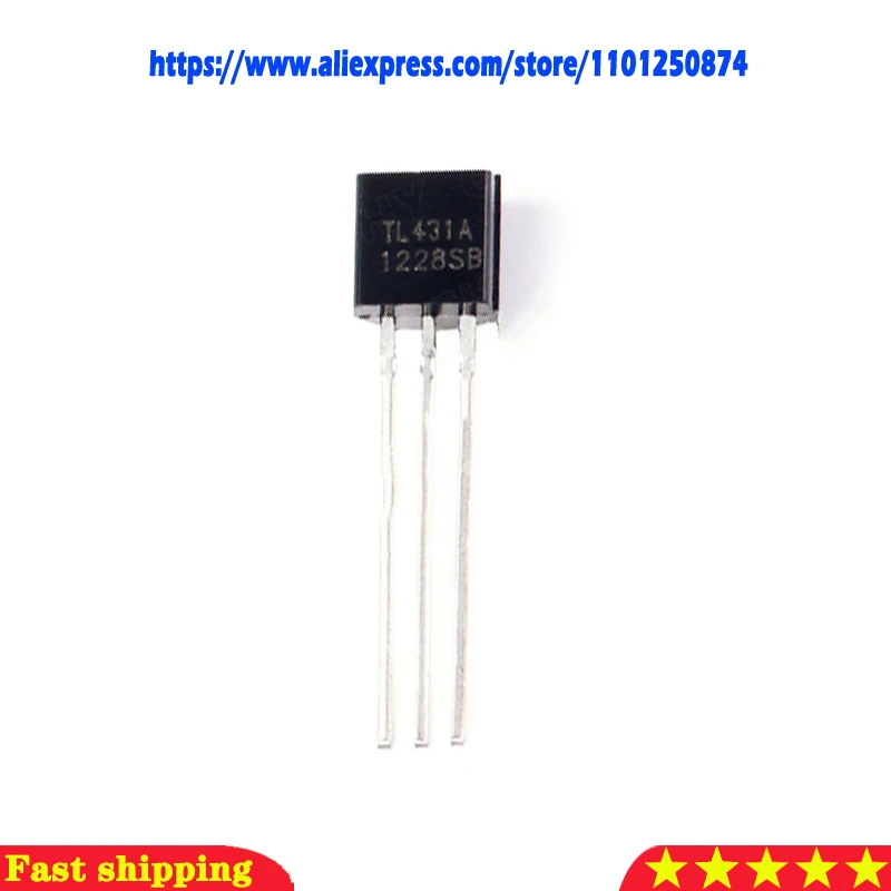 Lote de 5 unidades TL431A TL431CLP TL431 TO-92