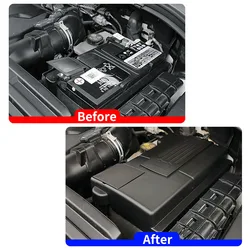 For SEAT Leon Mk3 2013 UP Car Engine Battery Protection Cap Dustproof Cover Positive Anode Rustproof Shell