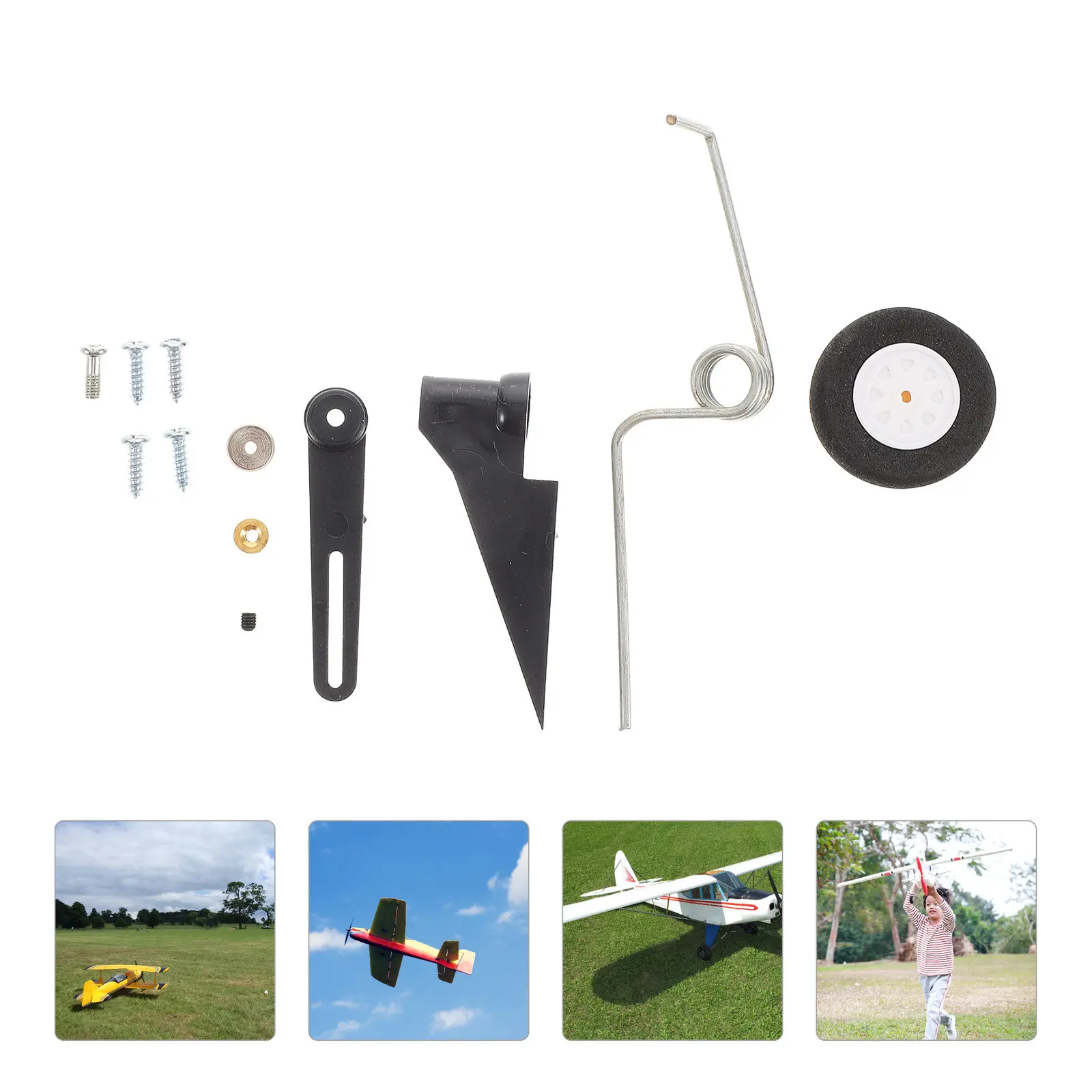 

Tail Wheel Assembly Airplane Parts Replacement Plane Aircraft Accessories Landing Gear Easy Installation Reliable