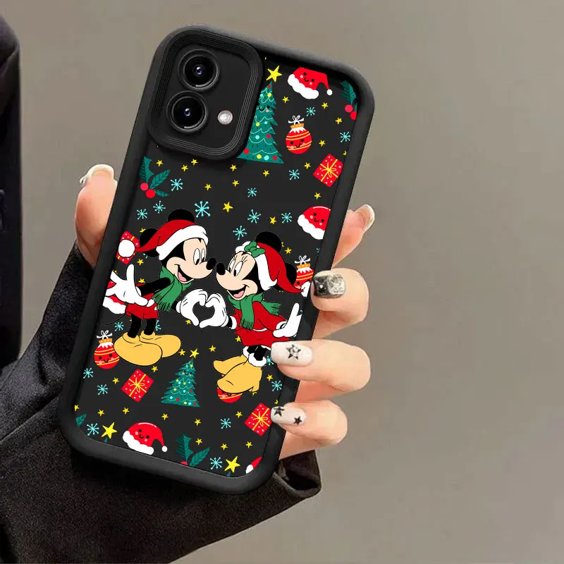 ميكي عيد الميلاد ديزني جراب هاتف لموتورولا موتو G86 G85 G75 G60 G56 G54 G53 G52 G35 G34 G15 G14 G05 حافة 60 50 الانصهار