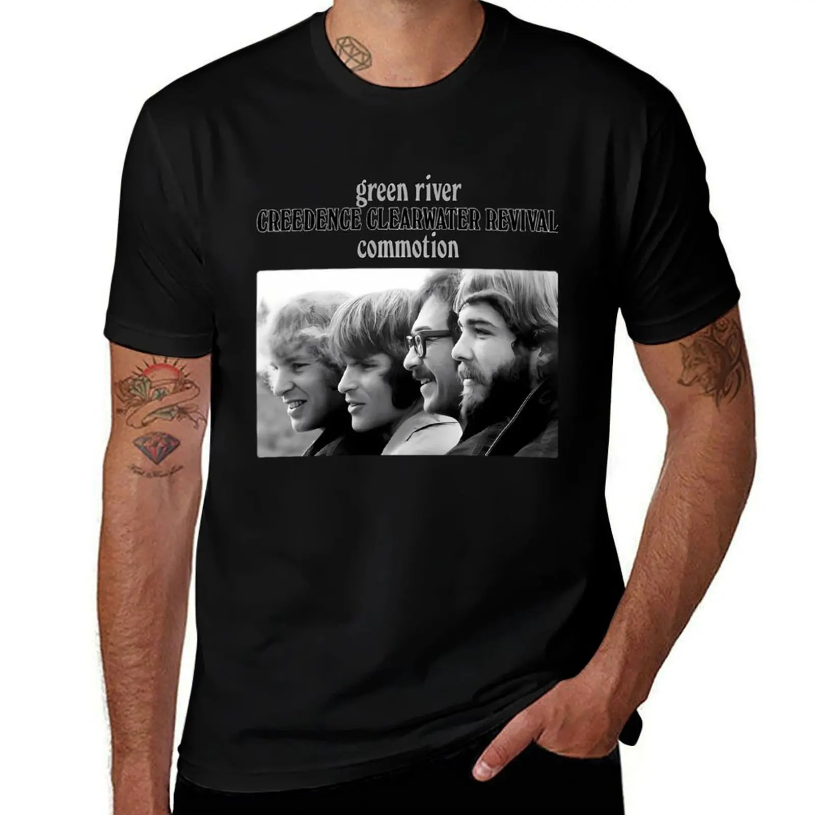 Creedence Clearwater Revival&x2C; Green River T-Shirt Sporty Casual Quick Dry T-Shirt