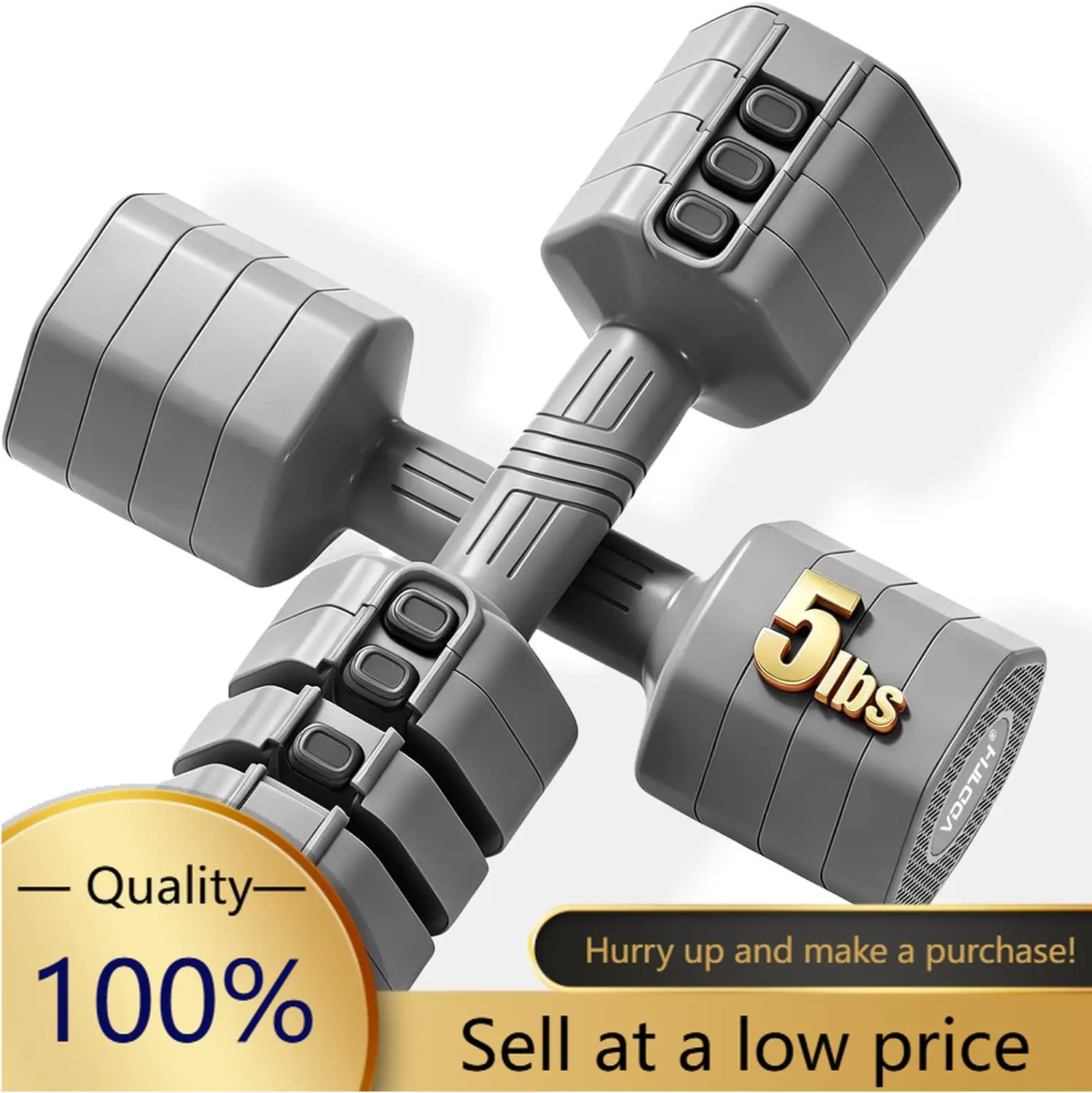 Adjustable Dumbbell Set Pair,Hand Weights Dumbbells For Women At Home | Full-Body Workout Free Weight Light Dumbells Set，Women M