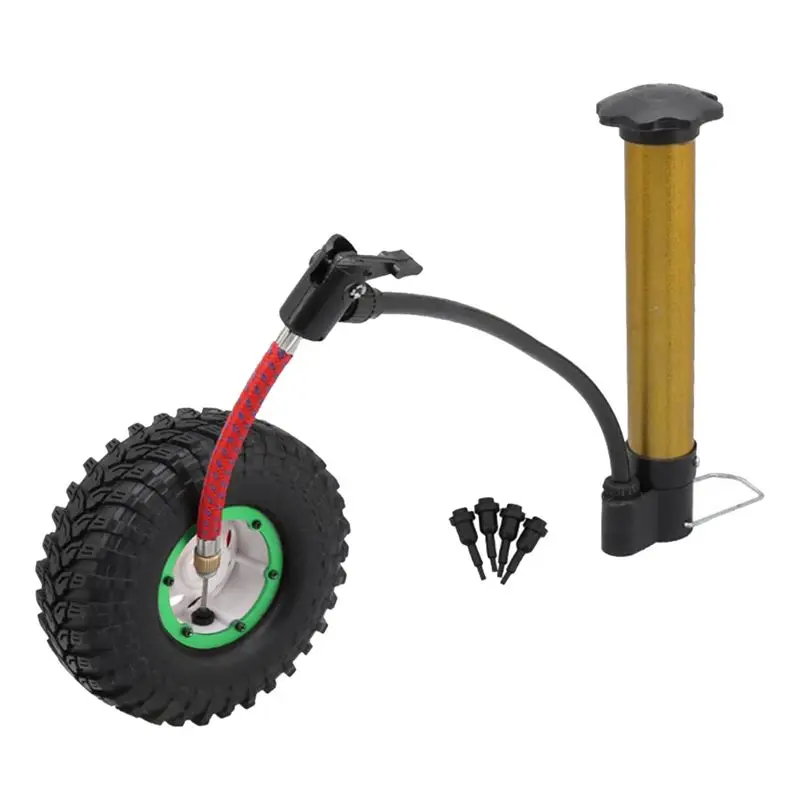 4 PCS SCX10 AX10 Inflatable 114Mm 1.9 Inch Pneumatic Beadlock Tire Wheel For 1/10 RC Crawler Truck Wraith SCX10,White