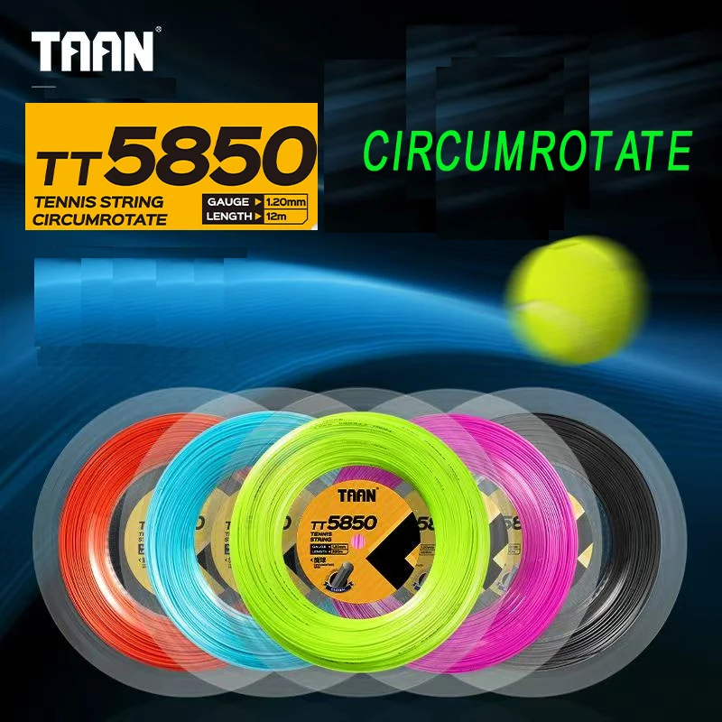 

TAAN tt5850 Теннисная струна с высоким покрытием из нейлонового волокна, 10-угольная твердая линия, tt5850, 1,20 мм, 200 м, теннисные струны