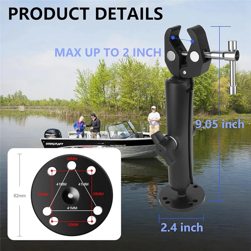 

Trending Trolling Motor Mount Stabilizer Support Boat Trolling Motor Shaft Reduces Bounce