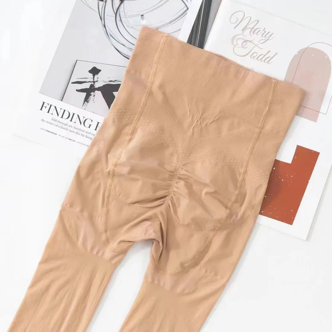 1 pair of women's slim bare leg divine tool for tightening the abdomen and lifting the buttocks. Pantyhose is suitable for daily