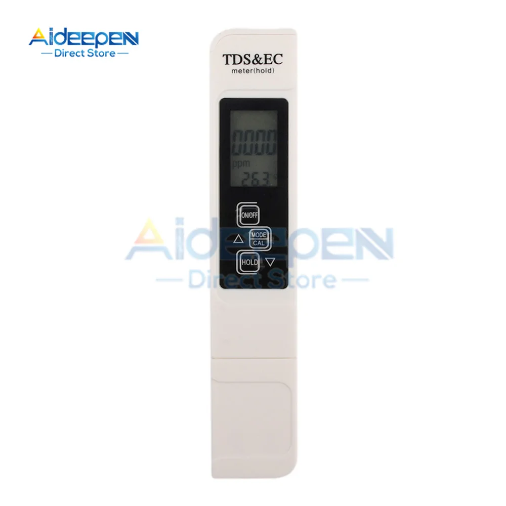 1 Set 3 In 1 TDS EC Meter Temperature Tester Pen Multifunctional Digital Water Quality Tester For Water Purity TEMP PPM Tester