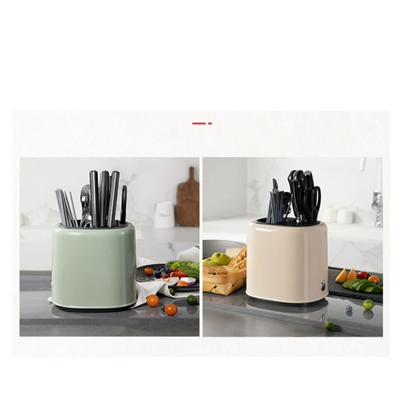 Utensil Holder Knife Block ABS Drainer Storage Box Spoon Fork Chopsticks Kitchen Organizer